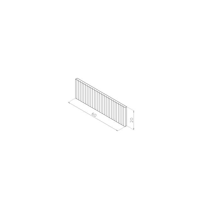 Front szuflady 60x20 MDF