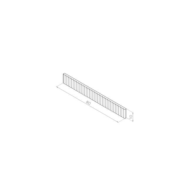 Front szuflady 80x10 MDF