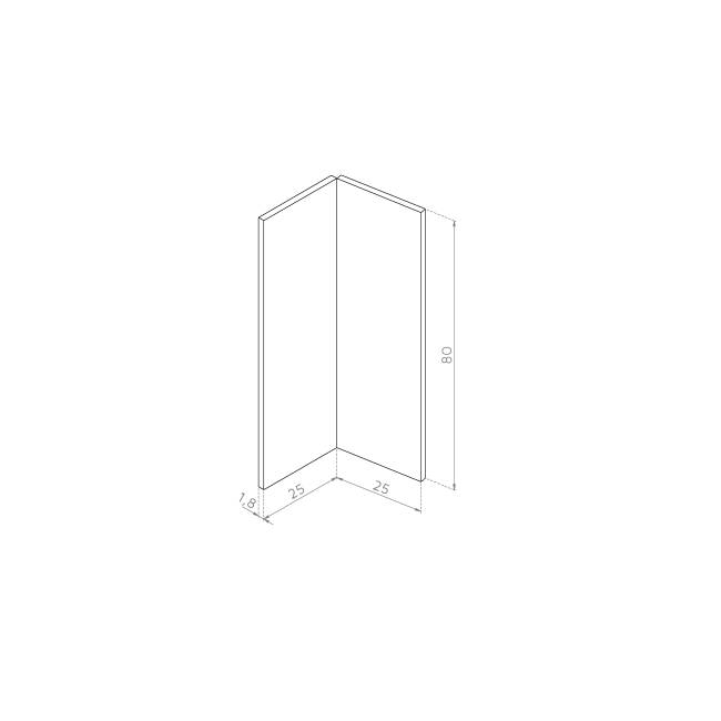 Front drzwiczek 25x80 FORNIR