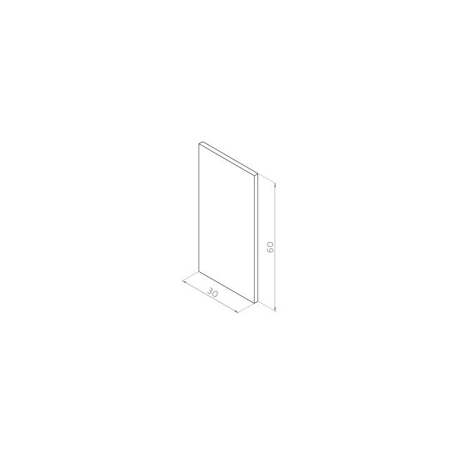 Front drzwiczek 30x60 FORNIR