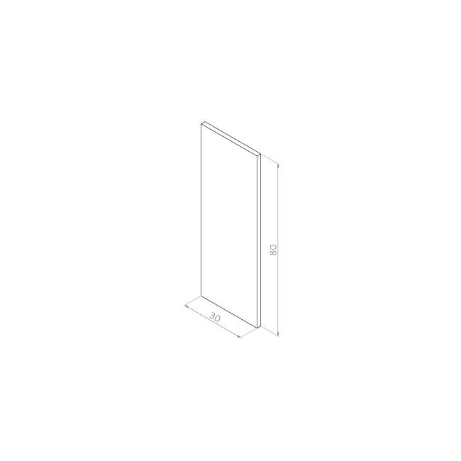 Front drzwiczek 30x80 FORNIR