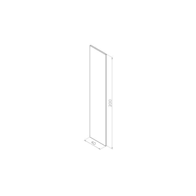 Front drzwiczek 40x200 MDF