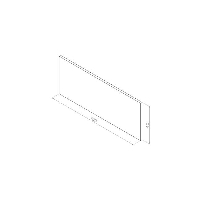 Front otwierany do góry 100x40 MDF