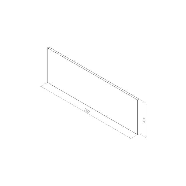 Front otwierany do góry 120x40 FORNIR ORZECH AMERYKAŃSKI