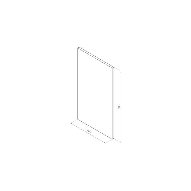 Front zmywarki 45x80 FORNIR