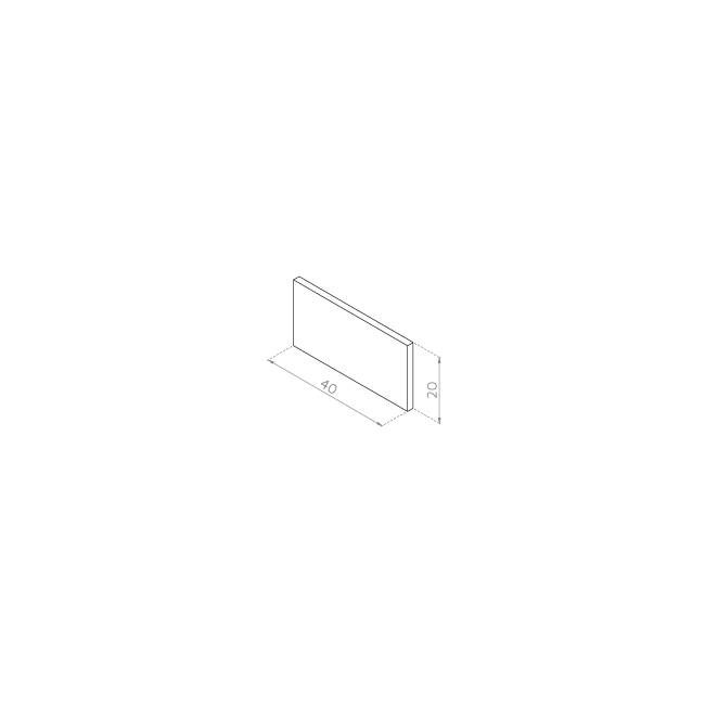 Front szuflady 40x20 MDF