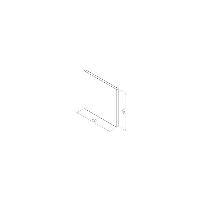 Front szuflady 40x40 MDF