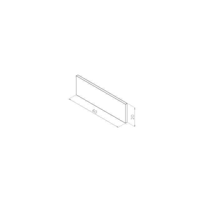 Front szuflady 60x20 MDF