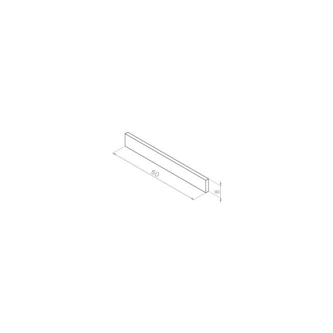 Cokół 60x8 FORNIR RYFLOWANY