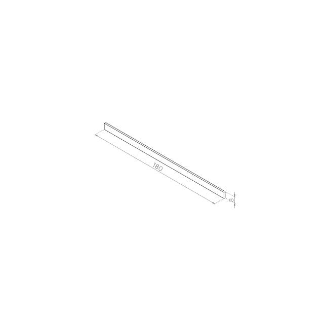 Cokół 180x8 FORNIR RYFLOWANY