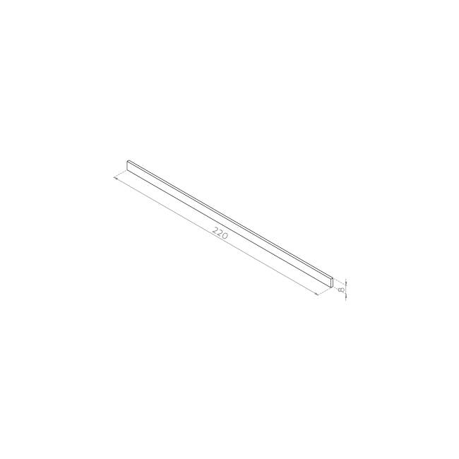 Cokół 220x8 FORNIR RYFLOWANY