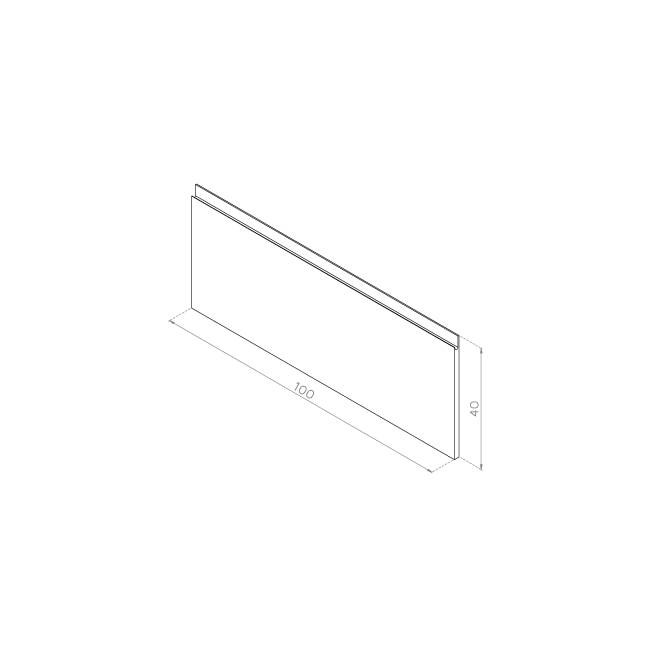 Front otwierany do góry 100x40 FORNIR ORZECH AMERYKAŃSKI