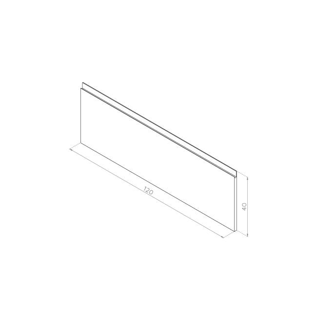 Front otwierany do góry 120x40 FORNIR ORZECH AMERYKAŃSKI