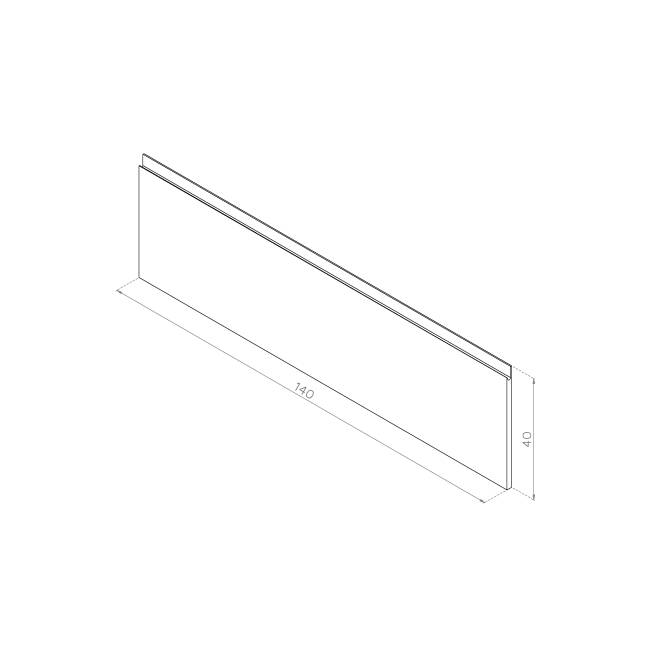 Front otwierany do góry 140x40 FORNIR ORZECH AMERYKAŃSKI