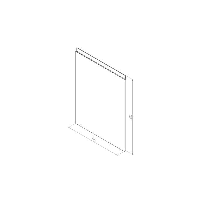 Front zmywarki 60x80 FORNIR ORZECH AMERYKAŃSKI