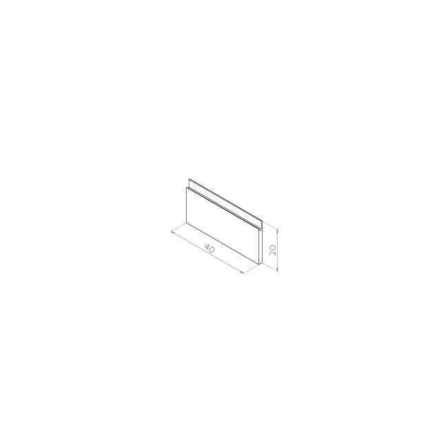 Front szuflady 40x20 MDF