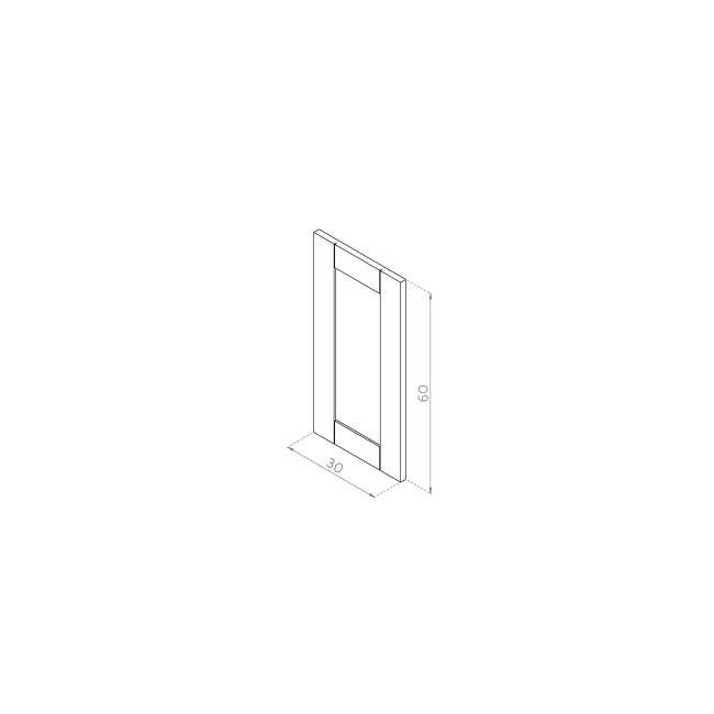 Front drzwiczek  30x60 MDF