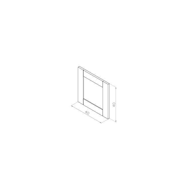 Front drzwiczek  40x40 MDF