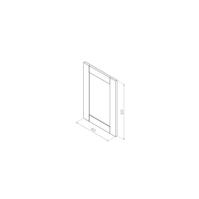 Front drzwiczek  40x60 MDF