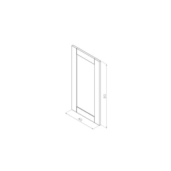Front drzwiczek  40x80 MDF