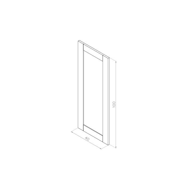 Front drzwiczek  40x100 MDF