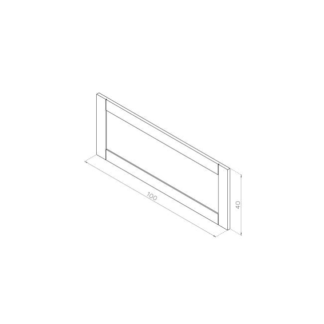 Front otwierany do góry 100x40 MDF