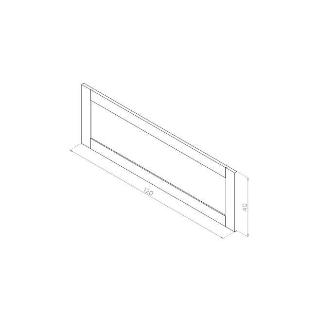 Front otwierany do góry 120x40 MDF