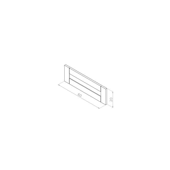Front szuflady 60x20 MDF