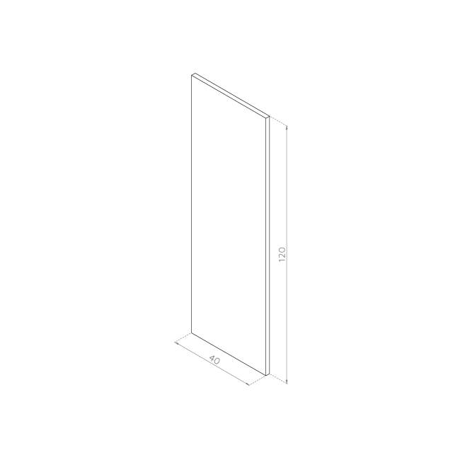 Front drzwiczek 40x120 FORNIR ORZECH AMERYKAŃSKI
