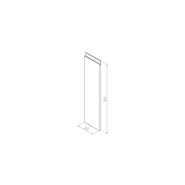 Front drzwiczek 20x80 FORNIR
