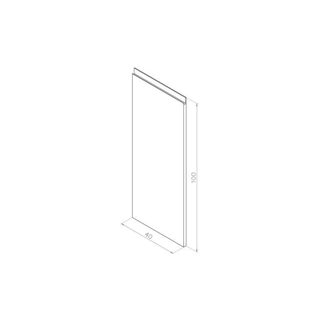Front drzwiczek 40x100 FORNIR ORZECH AMERYKAŃSKI