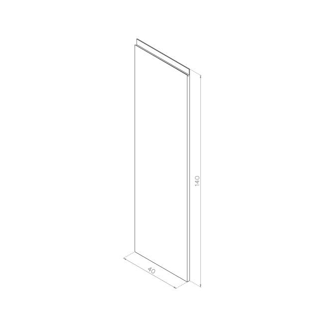 Front drzwiczek 40x140 FORNIR