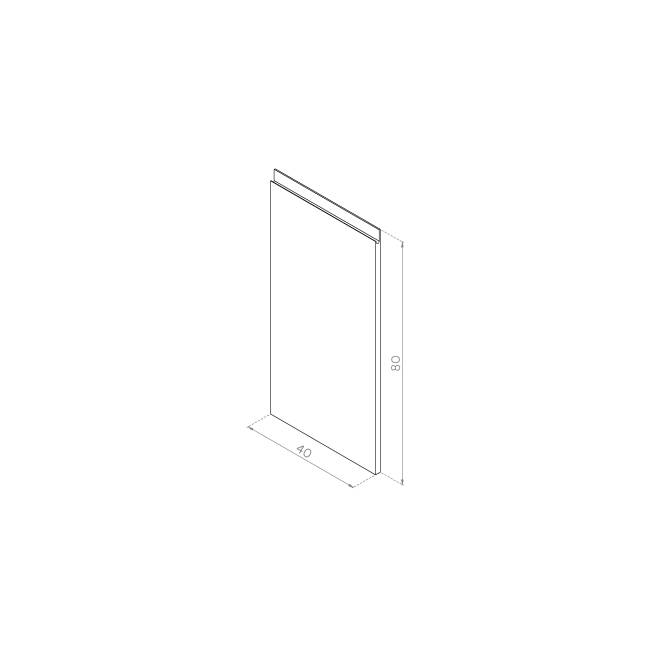 Front drzwiczek 40x80 MDF