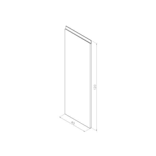 Front drzwiczek 40x120 FORNIR