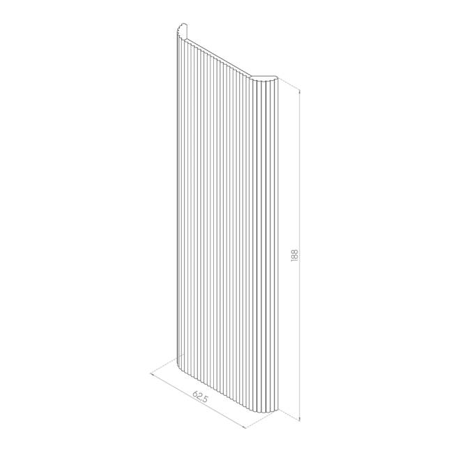 PANEL PRAWY 62,5x188 MDF