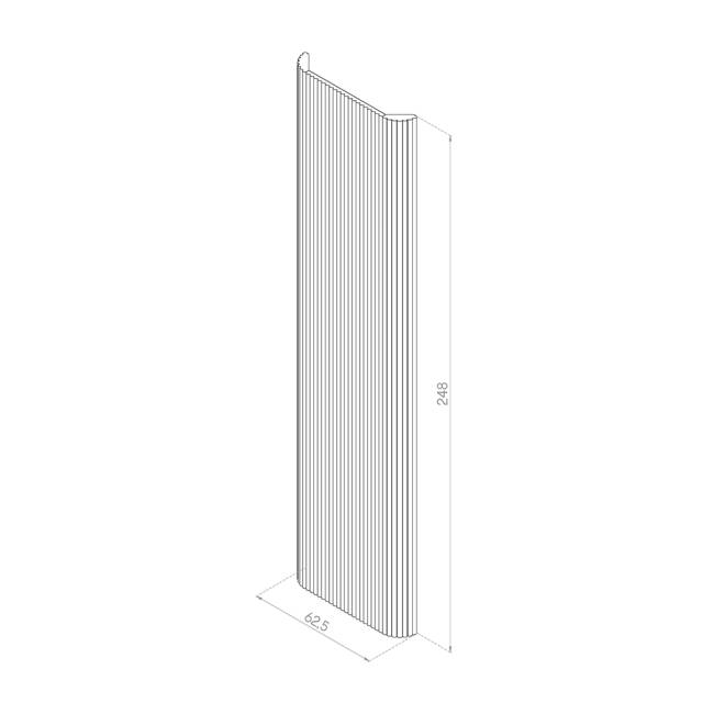 PANEL LEWY 62,5x248 MDF