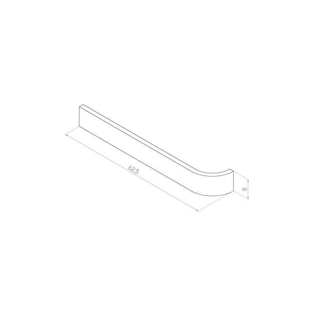 COKÓŁ DOLNY GIĘTY 62,5x8 MDF