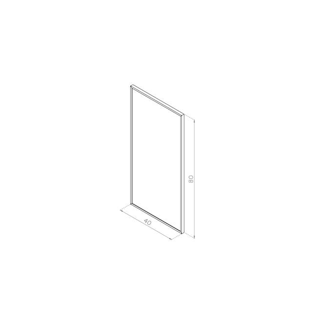 Front drzwiczek 40x80 FORNIR