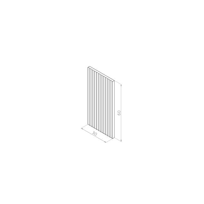 Front drzwiczek  30x60 MDF