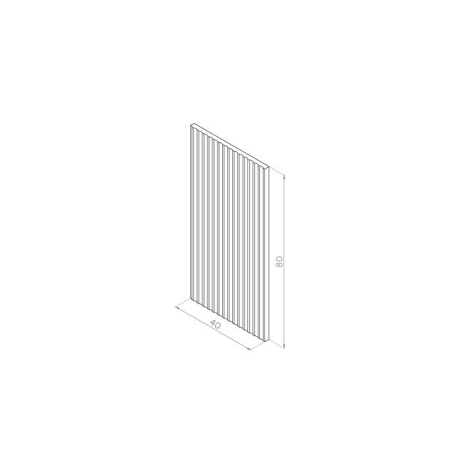 Front drzwiczek  40x80 MDF