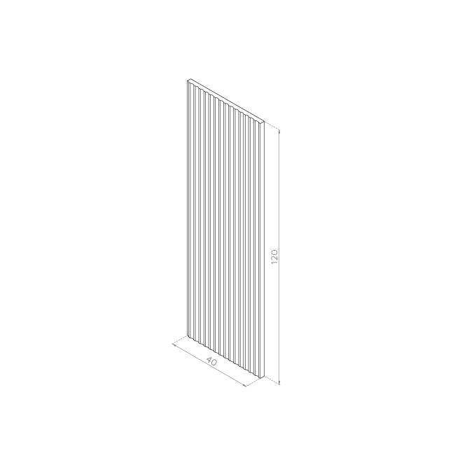 Front drzwiczek  40x120 MDF