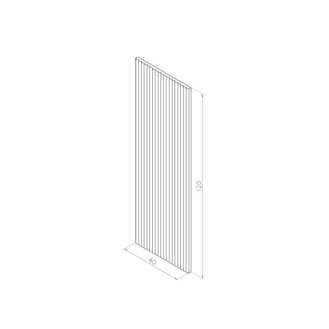 Front drzwiczek  40x120 MDF